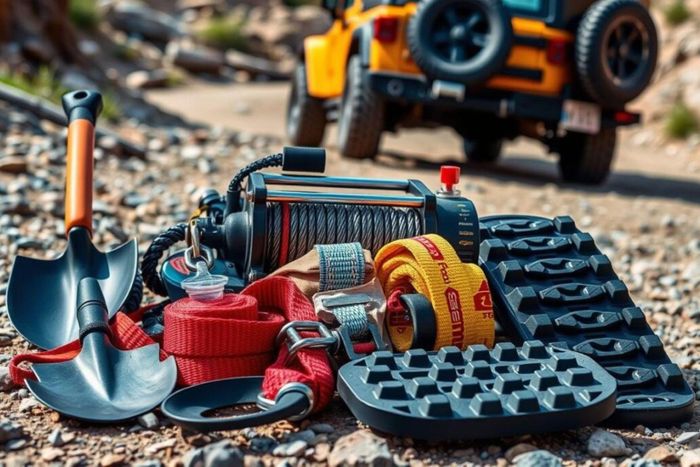 Các trang bị bắt buộc phải có khi đi off-road. Ảnh: MYE Jeep