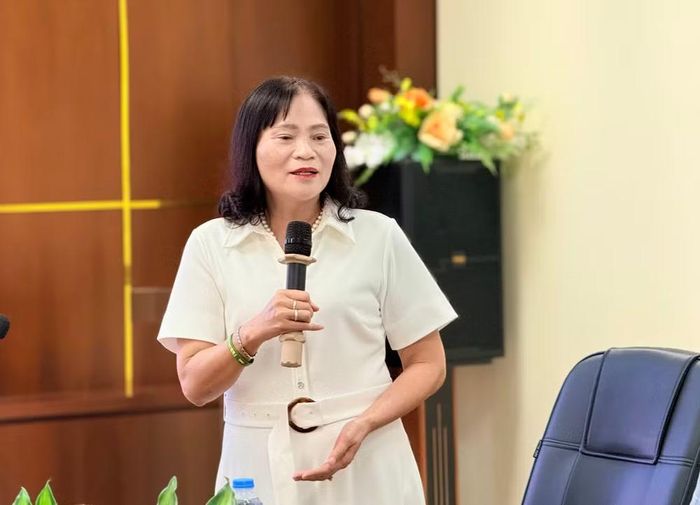 Bà Phạm Thị Phương Hoa, Tổng Giám đốc Tổng Công ty May Hưng Yên. (Ảnh: PV/Vietnam+)