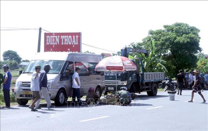 Hiện trường vụ tai nạn.