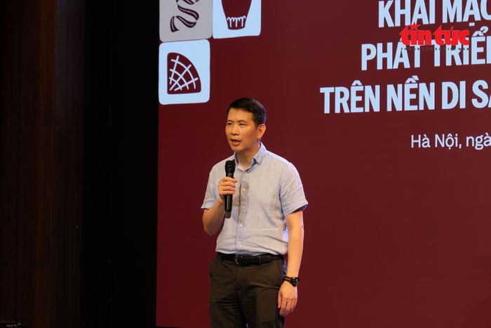 Ông Phạm Tuấn Long, Giám đốc Sở Văn hóa và Thể thao Hà Nội phát biểu.