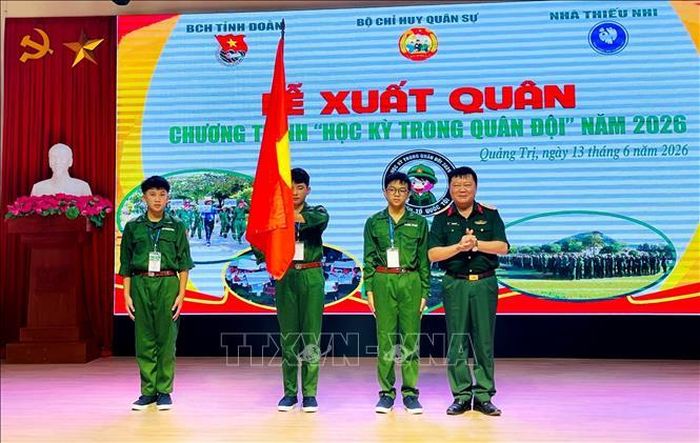 Lễ Xuất quân Chương trình “Học kỳ trong Quân đội” năm 2026.
