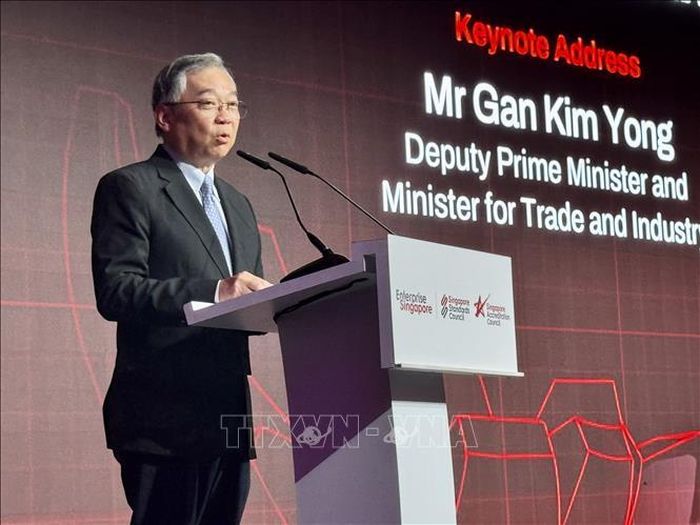 Phó Thủ tướng kiêm Bộ trưởng Thương mại và Công nghiệp Singapore, ông Gan Kim Yong, công bố Lộ trình S&C 2035.