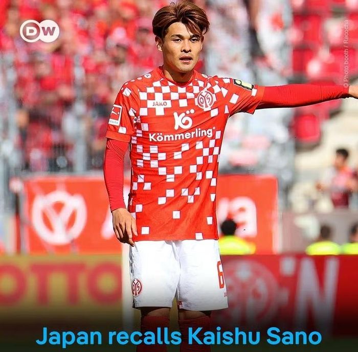 Kaishu Sano trong áo CLB Mainz 05. Ảnh: Deutsche Welle.