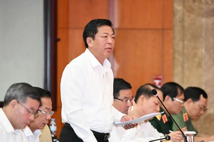  Bộ trưởng Bộ Xây dựng Trần Hồng Minh phát biểu. Ảnh: VIỆT DŨNG 