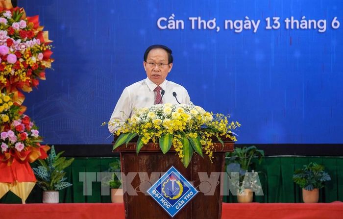Phó Thủ tướng Chính phủ Lê Tiến Châu phát biểu. Ảnh: Thanh Liêm - TTXVN