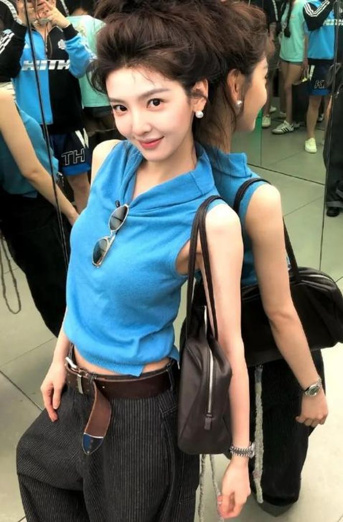 Phong cách thời trang năng động, mát mẻ của Chương Nhược Nam nhận về cơn mưa lời khen từ người hâm mộ. Ảnh: Sohu