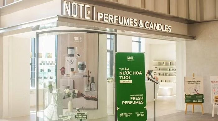 Cửa hàng của thương hiệu Note - The Scent Lab tại Hà Nội