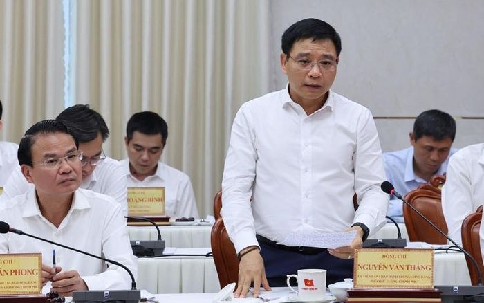 Phó Thủ tướng Chính phủ Nguyễn Văn Thắng phát biểu - Ảnh: VGP/Phương Nguyên