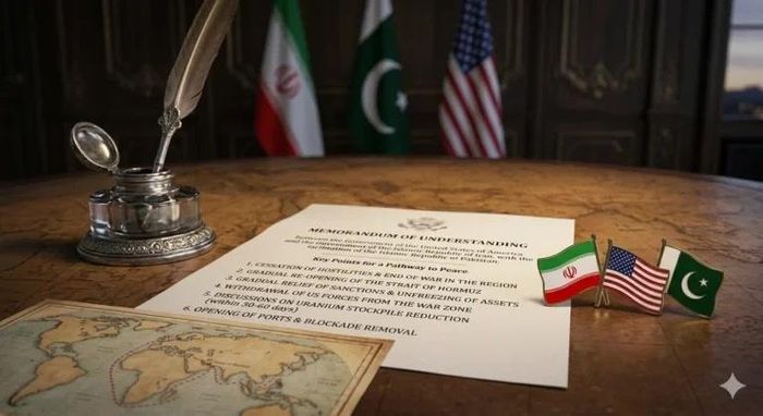 Bản ghi nhớ dự kiến giữa Washington và Tehran. Ảnh: Voice of Emirates
