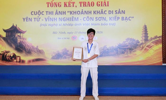 Nghệ sĩ nhiếp ảnh Giang Sơn Đông giành giải Nhất cuộc thi ảnh "Khoảnh khắc di sản Yên Tử-Vĩnh Nghiêm-Côn Sơn, Kiếp Bạc.