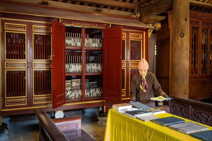 Không gian lưu giữ mộc bản.