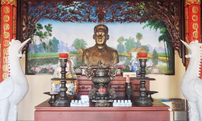 Khu trung tâm nhà tưởng niệm đồng chí Nguyễn Văn Phối. Ảnh: baotang.dongthap.gov.vn