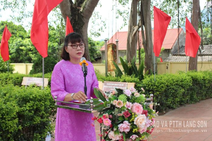 Lãnh đạo Đảng ủy Sở Tài chính phát biểu ôn lại chặng đường lịch sử vẻ vang của Đảng bộ tỉnh qua 93 năm hình thành và phát triển