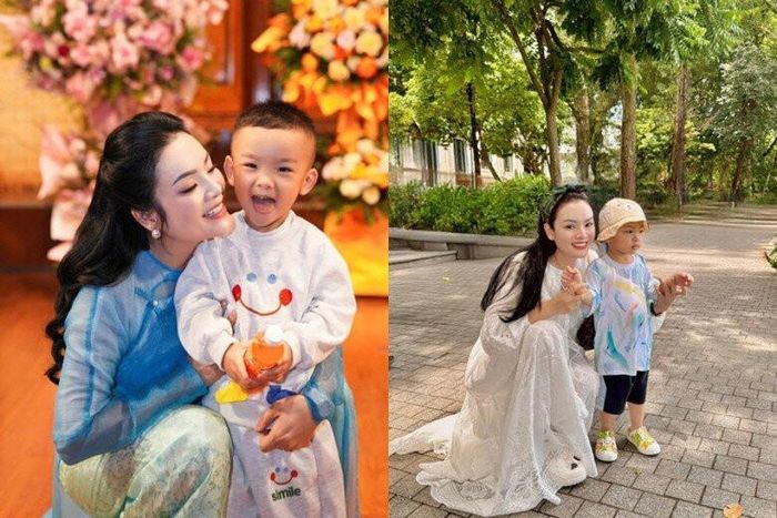 Con trai thứ 2 của nghệ sĩ Tân Nhàn rất kháu khỉnh, đáng yêu.