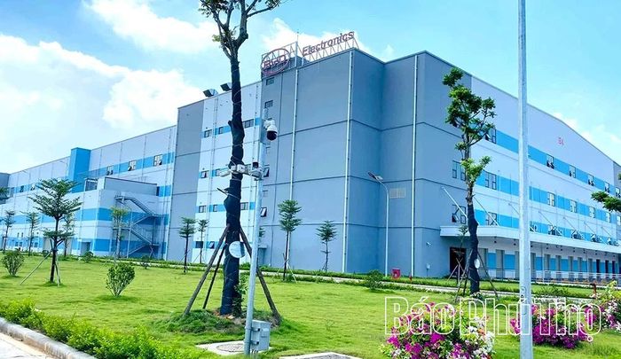 Một góc nhà máy của Công ty TNHH Điện tử BYD Việt Nam tại Khu công nghiệp Phú Hà
