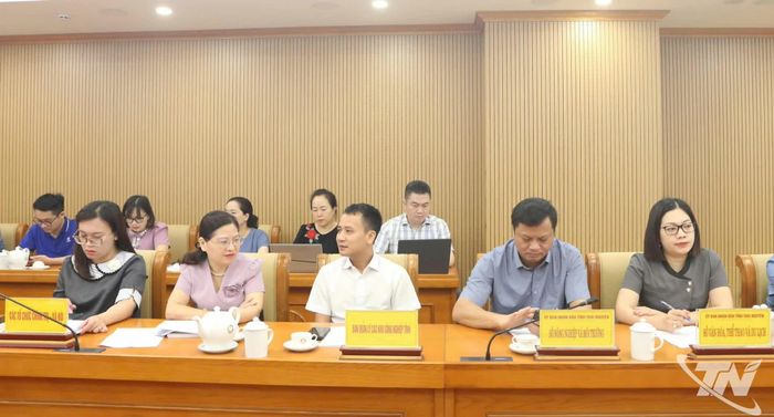 Các đại biểu dự Lễ phát động tại điểm cầu tỉnh Thái Nguyên.