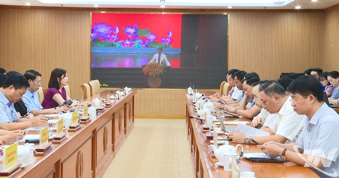 Các đại biểu dự Lễ phát động tại điểm cầu tỉnh Thái Nguyên.