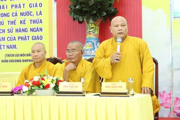 Thượng tọa Thích Thiện Thức phát biểu đúc kết