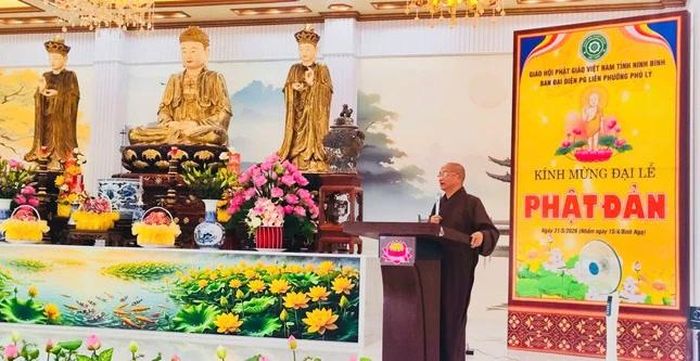 Hòa thượng Thích Quảng Hà phát biểu chỉ đạo