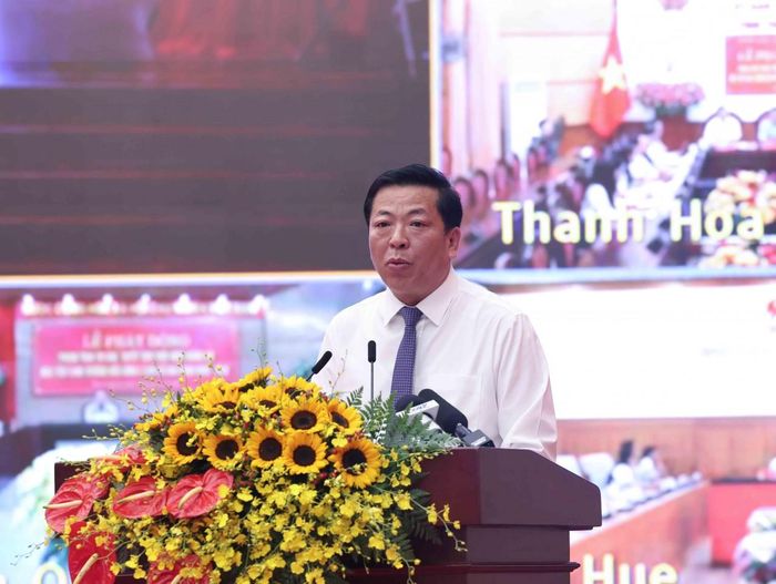 Bộ trưởng Xây dựng Trần Hồng Minh chia sẻ tại sự kiện. Ảnh: Lê Toàn