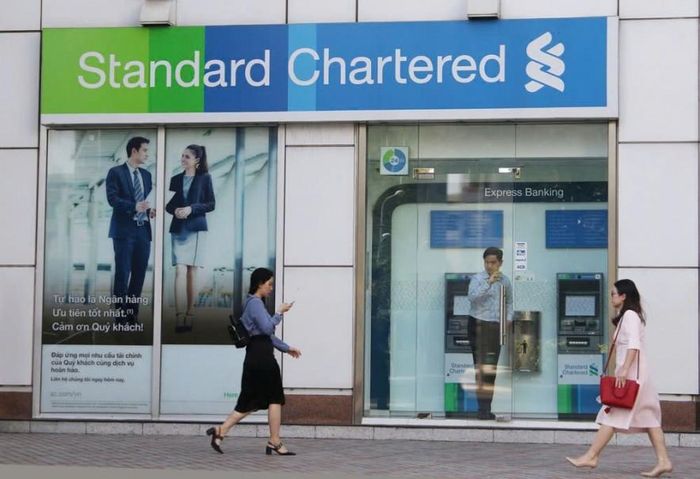 Dịch vụ tài chính từ lâu đã là trụ cột trong đầu tư của Anh tại Việt Nam (Ngân hàng Standard Chartered - Anh tại Việt Nam). Ảnh: An Thư