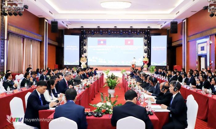 Hội nghị Tư pháp các tỉnh có chung đường biên giới Việt Nam - Lào mở rộng lần thứ V. Ảnh: nghean.dcs.vn