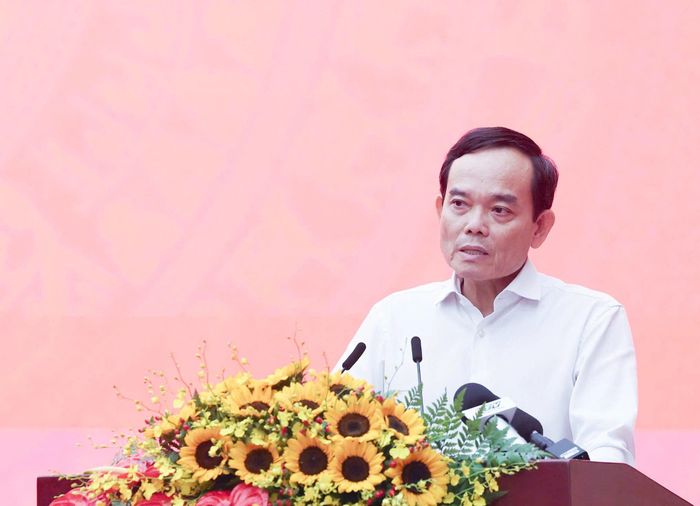 Bí thư Thành ủy Thành phố Hồ Chí Minh Trần Lưu Quang phát biểu