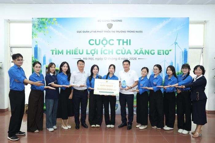 Đội Đoàn Thanh niên MOIT - UNETI đạt giải nhất cuộc thi.