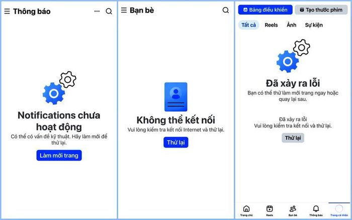 Nhiều người tưởng rằng tài khoản mạng xã hội của mình bị khóa khi Facebook gặp lỗi.