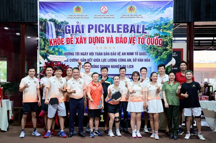 Giải Pickleball giao lưu doanh nghiệp du lịch Đắk Lắk năm 2026 khép lại thành công, tốt đẹp.
