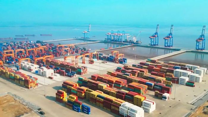5 tháng đầu năm, sản lượng hàng hóa qua cảng đạt 77,8 triệu TTQ, tăng 10,95% so với cùng kỳ. Ảnh: ST