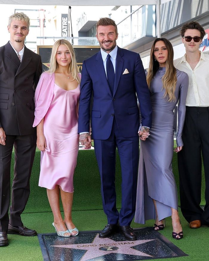 David Beckham bên gia đình trong ngày ghi dấu lịch sử