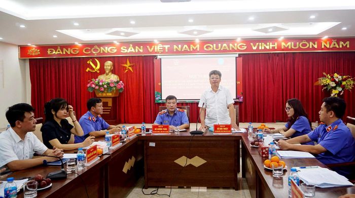 Lãnh đạo BHXH thành phố khẳng định sẽ phối hợp chặt chẽ với Viện Kiểm sát nhân dân thành phố Hà Nội triển khai các giải pháp giảm tỷ lệ nợ đóng BHXH. Ảnh: B.Duy