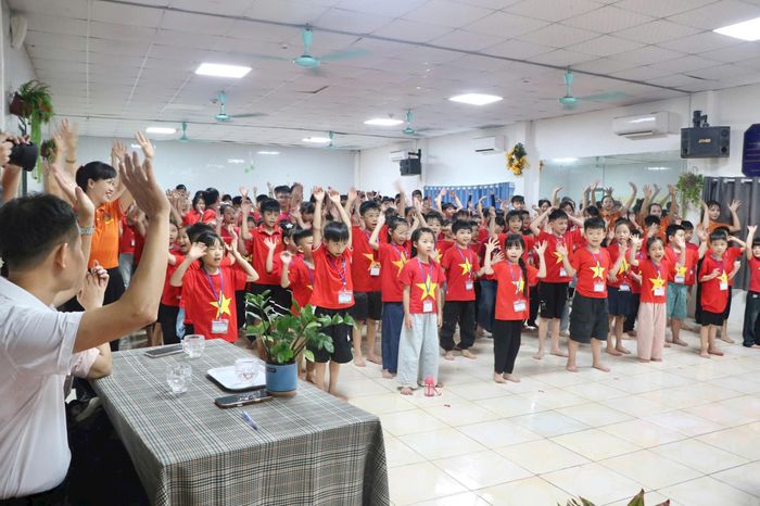 Các em học sinh tham gia Trại hè "Nâng cánh ước mơ 2026”. Ảnh: PV