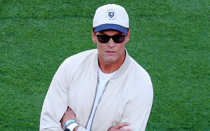Ngôi sao bóng bầu dục Tom Brady - niềm tự hào của thể thao Mỹ cũng dự khán trận đấu. Ảnh: Reuters.