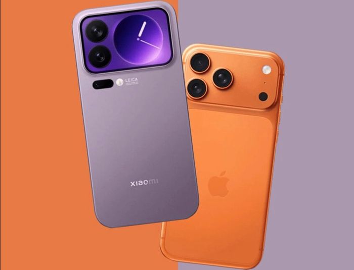 Hai dòng Xiaomi 17 và iPhone 17 đặt cạnh nhau. Ảnh: Itopya.