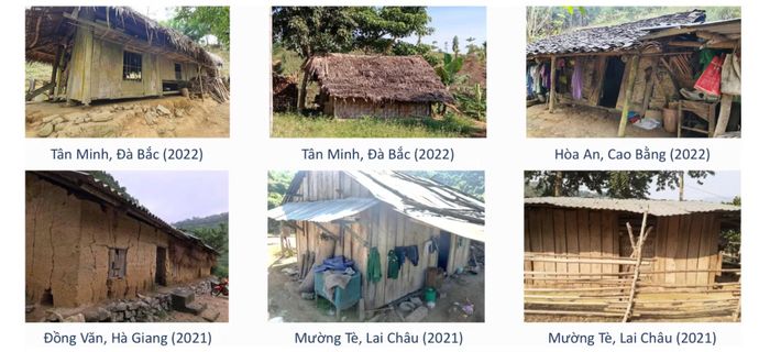 Những căn nhà xuống cấp tại khu vực phía bắc.