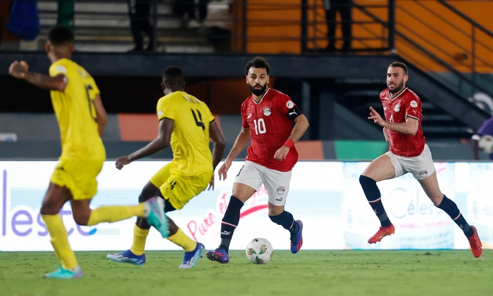 Salah (số 10) là niềm hy vọng lớn của đội tuyển Ai Cập. Ảnh: Reuters 