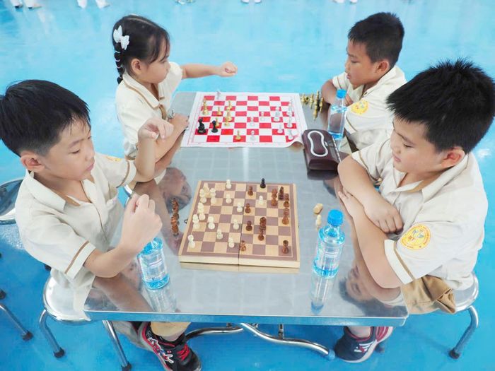  Trẻ tập chơi cờ, phát triển năng khiếu trong dịp hè 