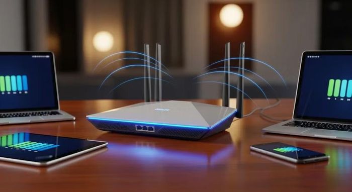 Bên cạnh đó, việc đặt router gần lò vi sóng, điện thoại không dây, thiết bị giám sát trẻ em hoặc nhiều thiết bị điện tử khác cũng có thể tạo ra nhiễu sóng, làm tốc độ truy cập Internet giảm xuống và trải nghiệm sử dụng trở nên kém ổn định hơn.