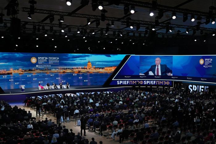 Quang cảnh Diễn đàn Kinh tế quốc tế St. Petersburg 2026 diễn ra tại Nga. Ảnh: Reuters