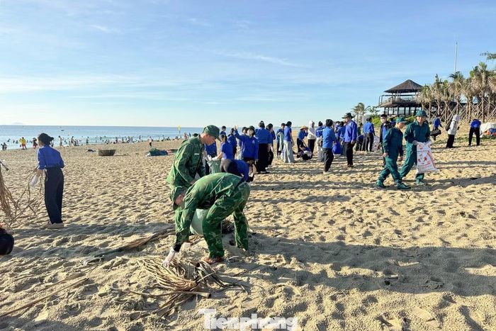Ngay sau lễ ra quân, lực lượng tình nguyện viên đã dọn dẹp khu vực bãi biển Tân Trà, làm sạch các tuyến đường xung quanh, phân loại rác thải sau khi thu gom, tuyên truyền người dân và du khách vứt rác đúng nơi quy định, hạn chế sử dụng đồ nhựa dùng một lần.