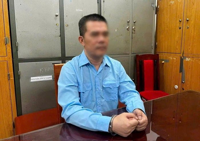 Bùi Huỳnh Bích Ngọc (Ngọc Sùi) tại Cơ quan điều tra.
