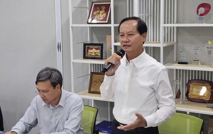 Ông Phùng Quốc Mẫn - Chủ tịch HAWA phát biểu tại tọa đàm. Ảnh: Trương Linh
