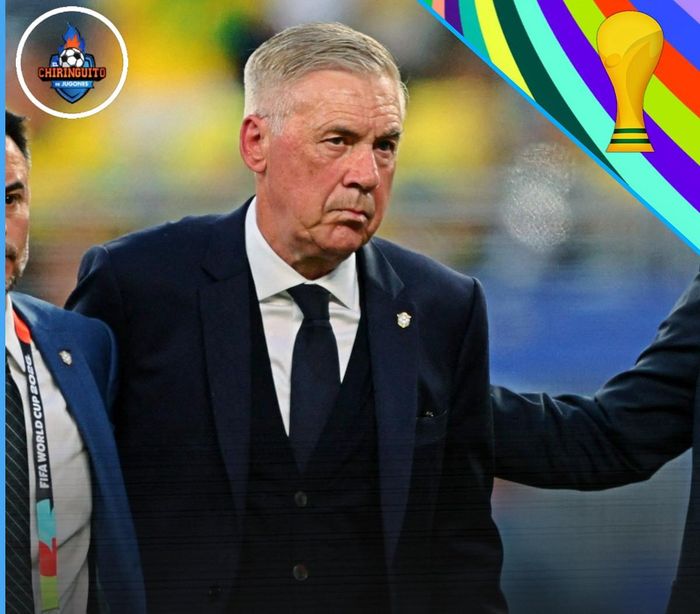 HLV Ancelotti chịu sức ép sau màn trình diễn không tốt của Brazil ở trận ra quân World Cup 2026. Ảnh: El Chiringuito TV