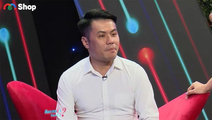 Anh Phong trên sóng Bạn muốn hẹn hò. Ảnh cắt từ clip