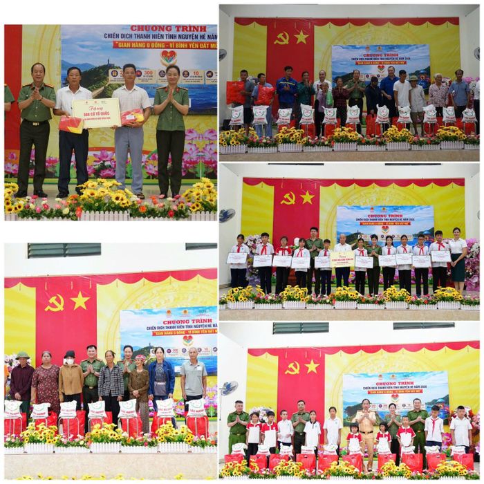 Công an Quảng Ninh tổ chức “gian hàng 0 đồng - vì bình yên Đất Mỏ ở xã đảo Vĩnh Thực