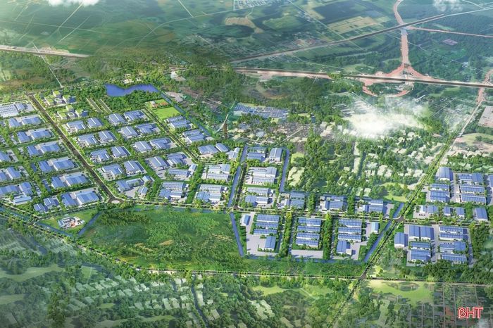 Phối cảnh Khu công nghiệp Hưng Long Hà Tĩnh.