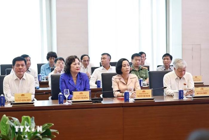 Đại biểu dự cuộc gặp mặt của Thủ tướng Chính phủ và Chủ tịch Quốc hội với lãnh đạo các cơ quan báo chí nhân Ngày Báo chí Cách mạng Việt Nam (21/6/1925-21/6/2026). (Ảnh: Doãn Tấn/TTXVN)