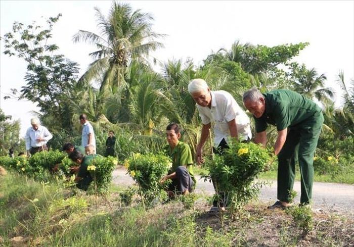 Trong giai đoạn 2019-2024, Hội Cựu chiến binh tỉnh Vĩnh Long triển khai sâu rộng phong trào thi đua “Cựu chiến binh gương mẫu”, qua đó phát huy vai trò của cựu chiến binh trong các lĩnh vực của đời sống xã hội. Ảnh: Lê Thúy Hằng/TTXVN